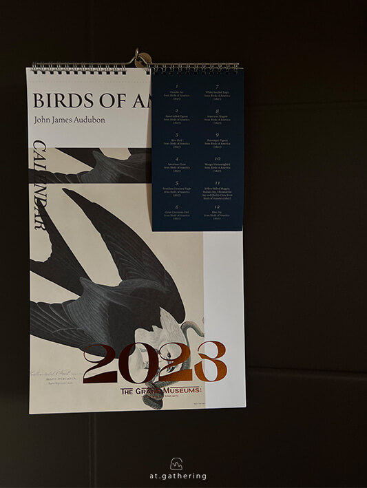 大博物展｜展覽限定 2023 《萬象圖鑑》月曆／鳥類藝術／BIRDS OF AMERICA